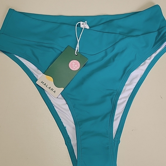 NEW HALARA  CROSS OVER  BIKINI teal green Size M top & bottom sold together - Picture 6 of 16